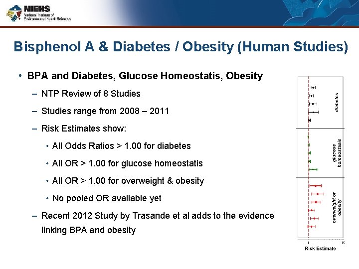 Bisphenol A & Diabetes / Obesity (Human Studies) • BPA and Diabetes, Glucose Homeostatis,