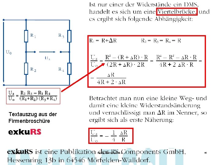 Textauszug aus der Firmenbroschüre 2/23/2021 Hönig: Elektrotechnik 2 16 