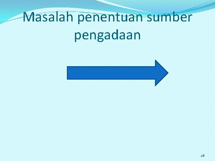 Masalah penentuan sumber pengadaan 28 