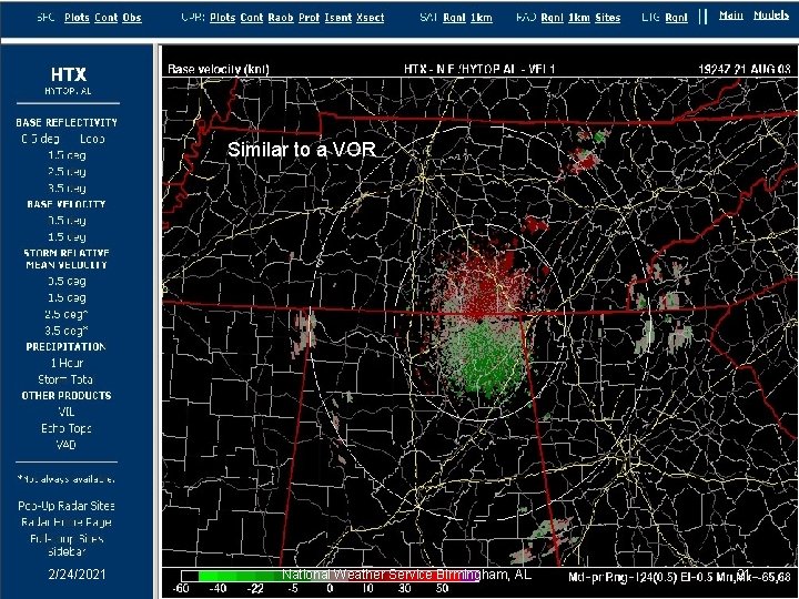 Similar to a VOR 2/24/2021 National Weather Service Birmingham, AL 21 