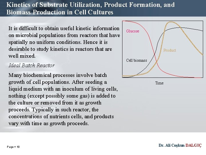 Kinetics of Substrate Utilization, Product Formation, and Biomass Production in Cell Cultures It is