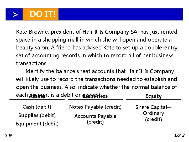 > DO IT! Kate Browne, president of Hair It Is Company SA, has just