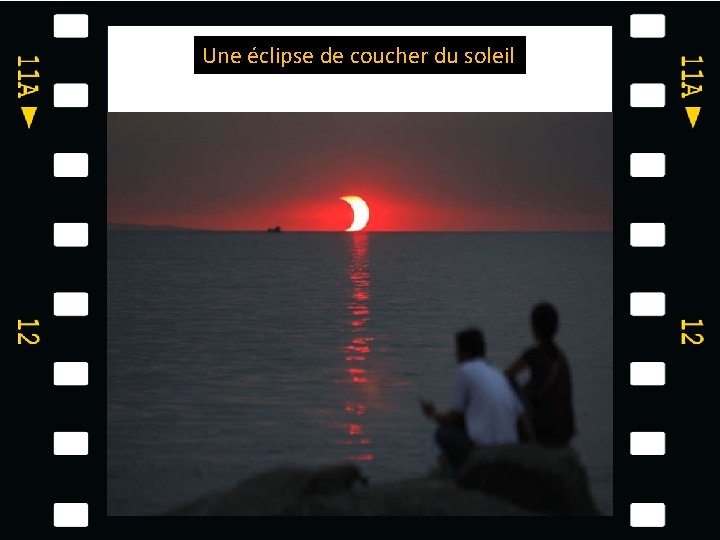Une éclipse de coucher du soleil 