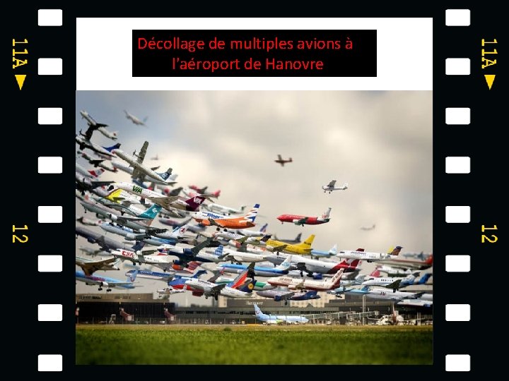 Décollage de multiples avions à l'aéroport de Hanovre 