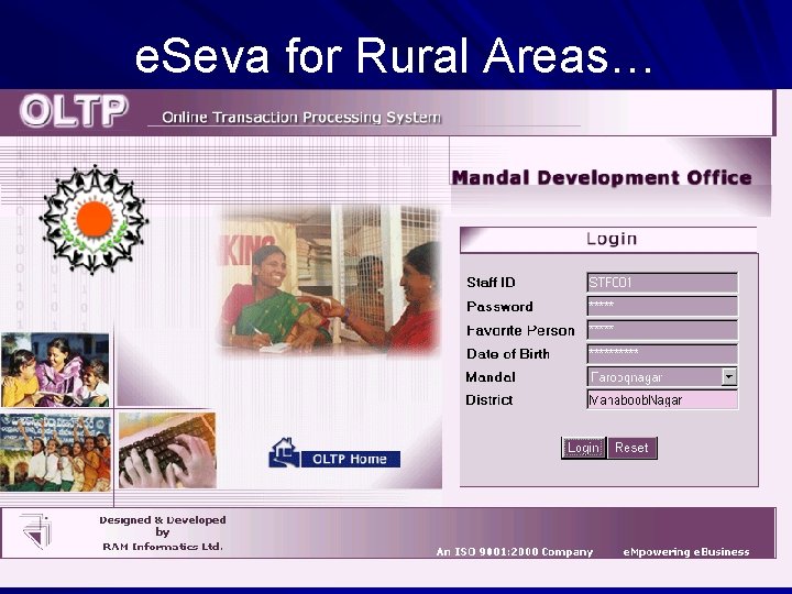 e. Seva for Rural Areas… 