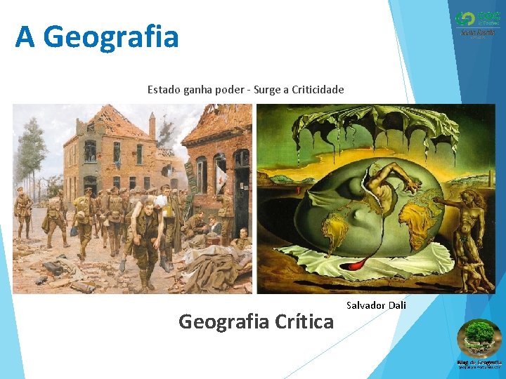 A Geografia Estado ganha poder - Surge a Criticidade Geografia Crítica Salvador Dali 