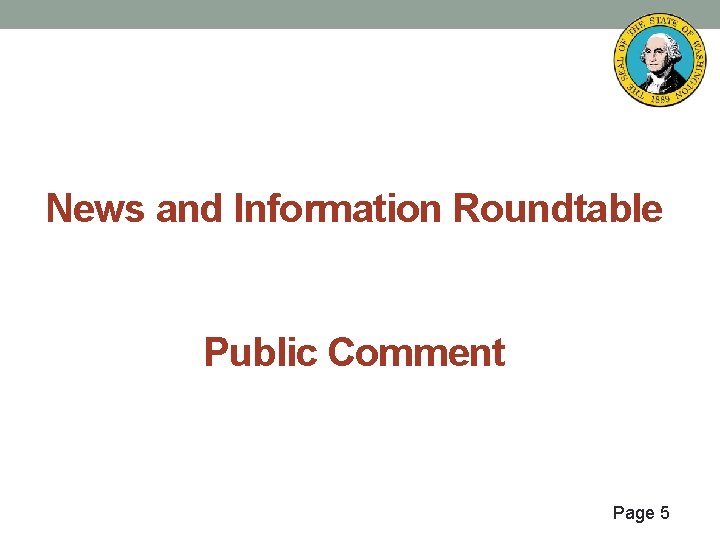 News and Information Roundtable Public Comment Page 5 