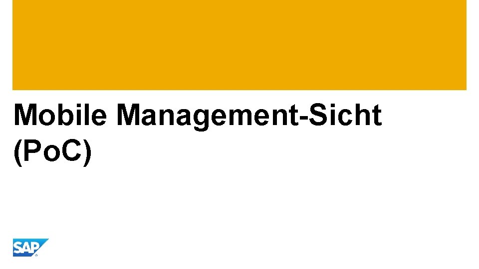 Mobile Management-Sicht (Po. C) 