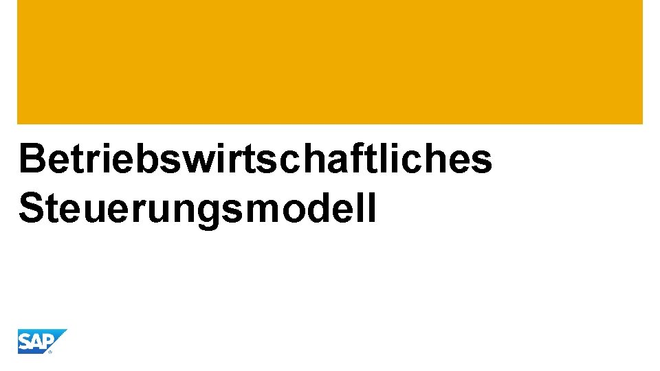 Betriebswirtschaftliches Steuerungsmodell 