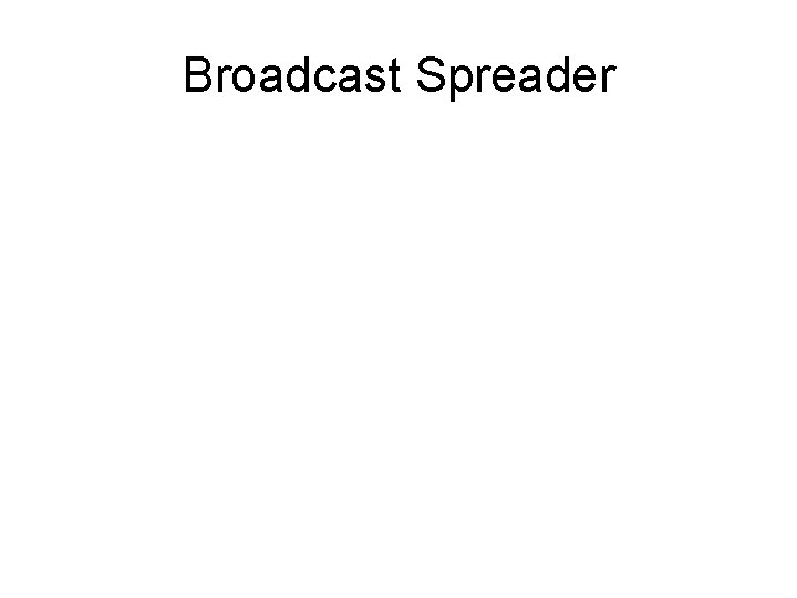 Broadcast Spreader 