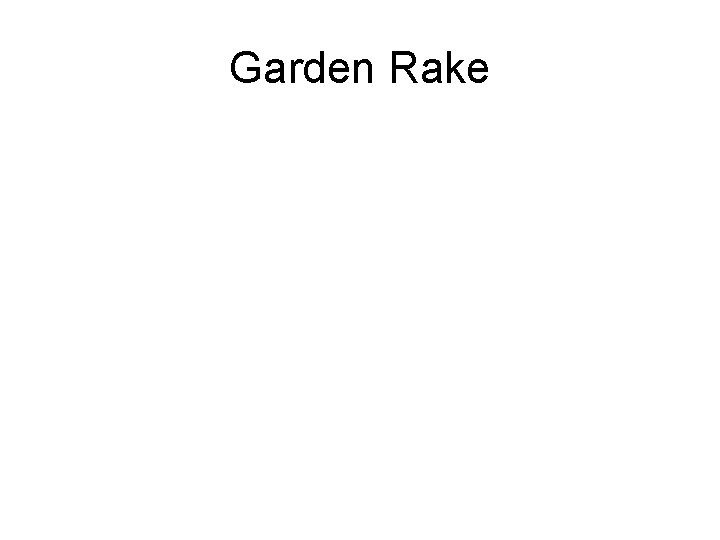 Garden Rake 