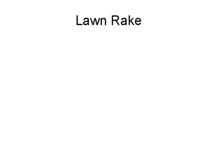 Lawn Rake 