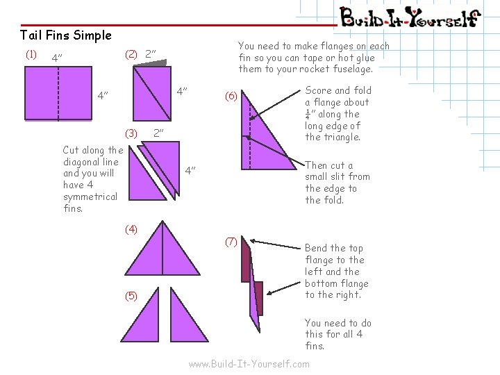 Tail Fins Simple (1) You need to make flanges on each fin so you