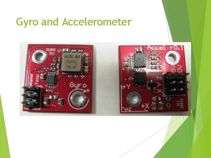Gyro and Accelerometer Gyro and Accelerometer