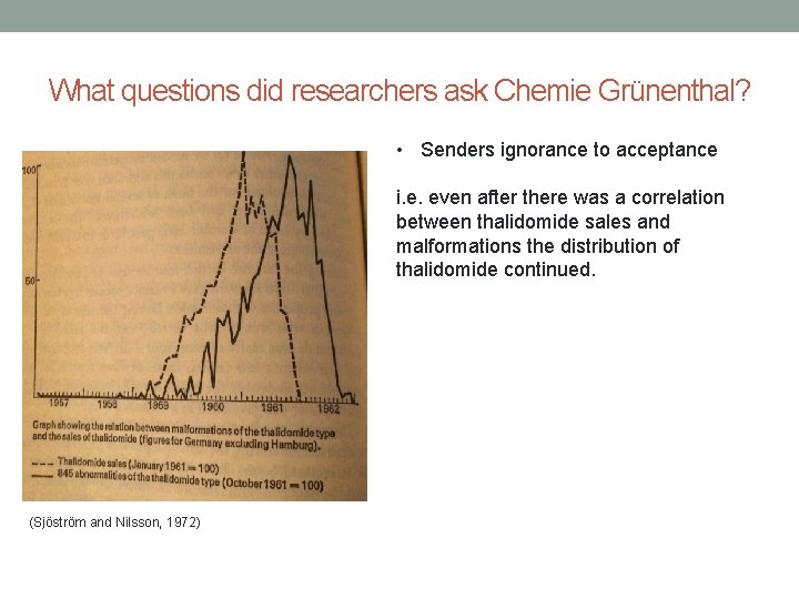 What questions did researchers ask Chemie Grünenthal? • Senders ignorance to acceptance i. e.