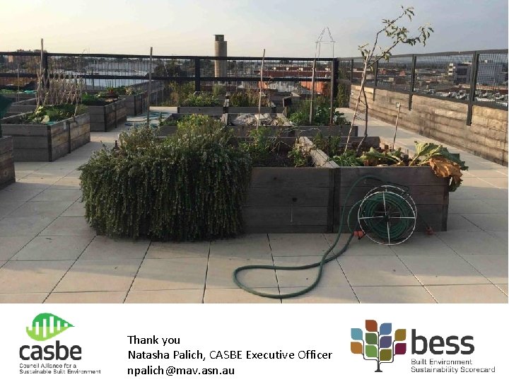 Thank you Natasha Palich, CASBE Executive Officer npalich@mav. asn. au 