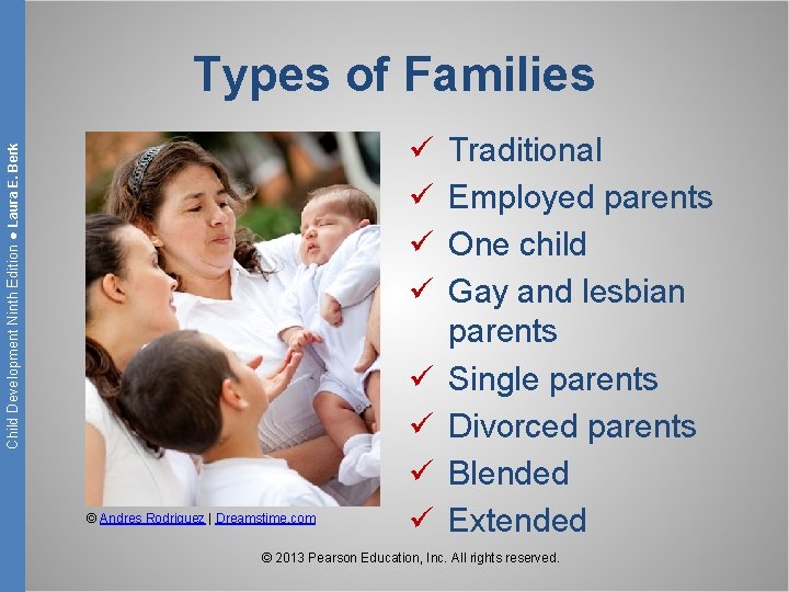 Types of Families Child Development Ninth Edition ● Laura E. Berk ü ü ©