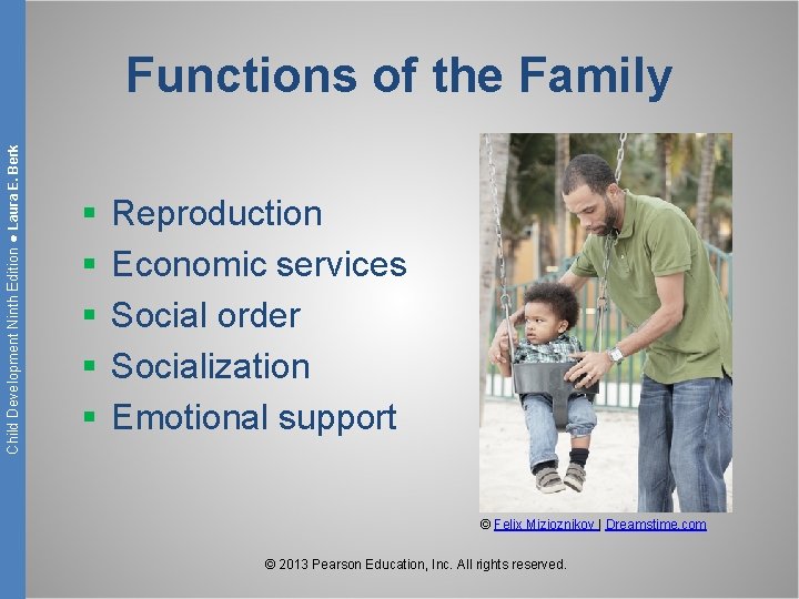 Child Development Ninth Edition ● Laura E. Berk Functions of the Family § §