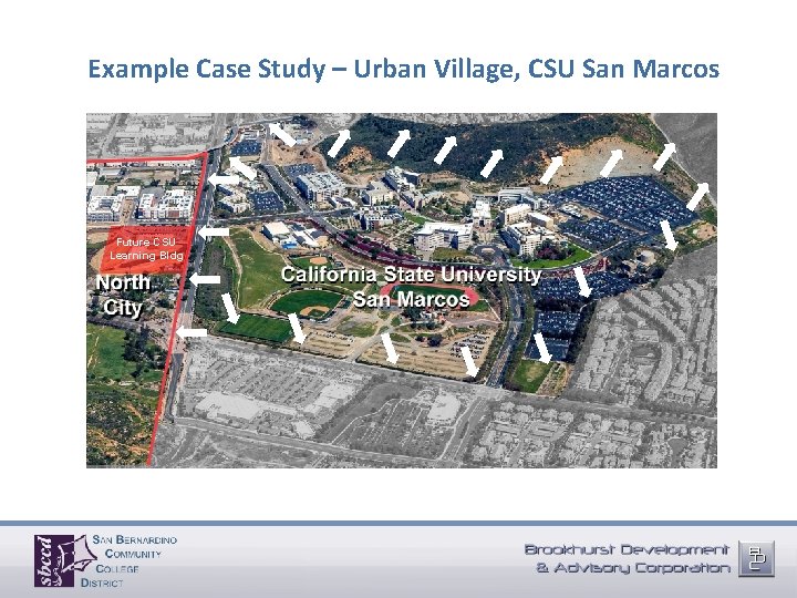 Example Case Study – Urban Village, CSU San Marcos Future CSU Learning Bldg 