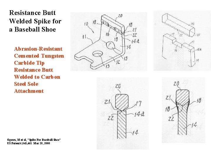 Resistance Butt Welded Spike for a Baseball Shoe Abrasion-Resistant Cemented Tungsten Carbide Tip Resistance