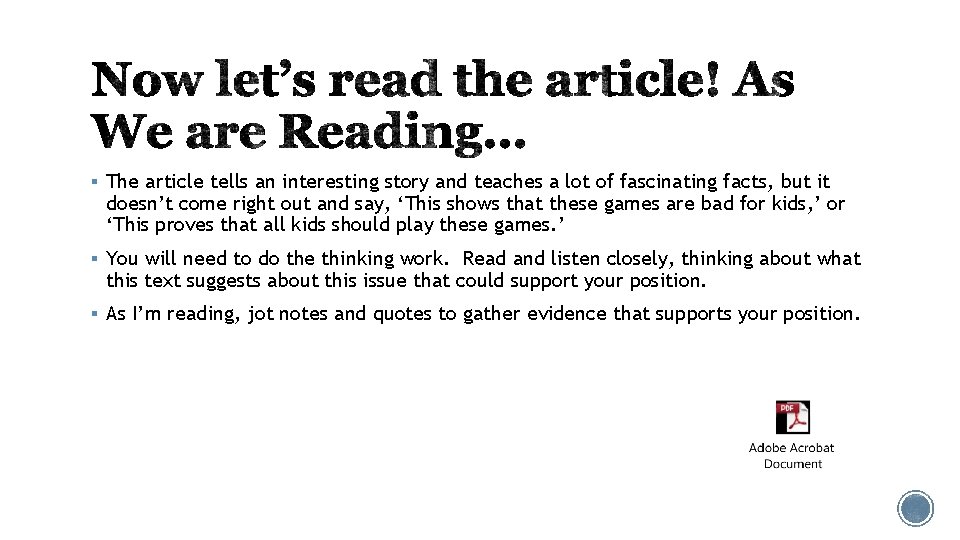 § The article tells an interesting story and teaches a lot of fascinating facts,