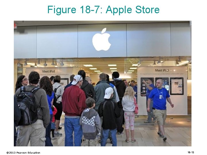 Figure 18 -7: Apple Store © 2013 Pearson Education 18 -13 