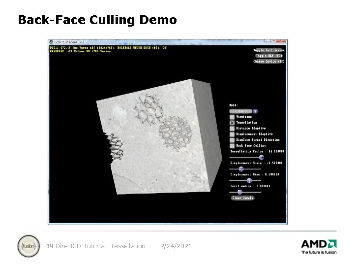 Back-Face Culling Demo 49 Direct 3 D Tutorial: Tessellation 2/24/2021 