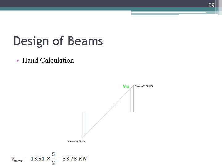 29 Design of Beams • Hand Calculation 
