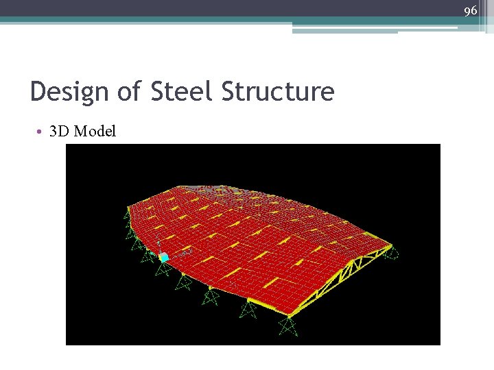 96 Design of Steel Structure • 3 D Model 