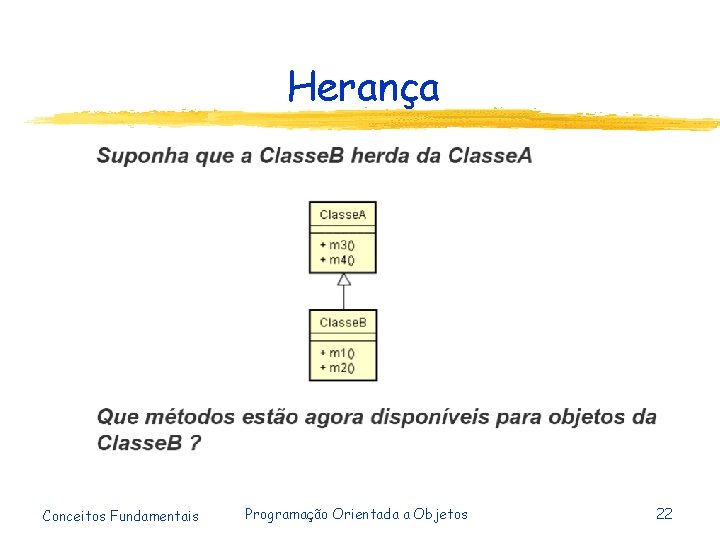 Herança Conceitos Fundamentais Programação Orientada a Objetos 22 