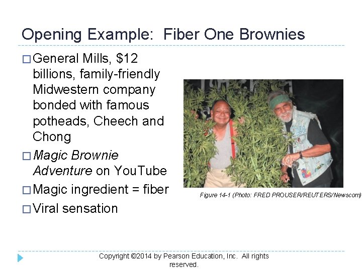 Opening Example: Fiber One Brownies � General Mills, $12 billions, family-friendly Midwestern company bonded