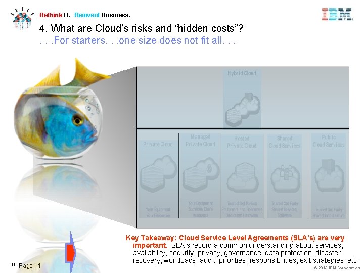 Rethink IT. Reinvent Business. 4. What are Cloud’s risks and “hidden costs”? . .