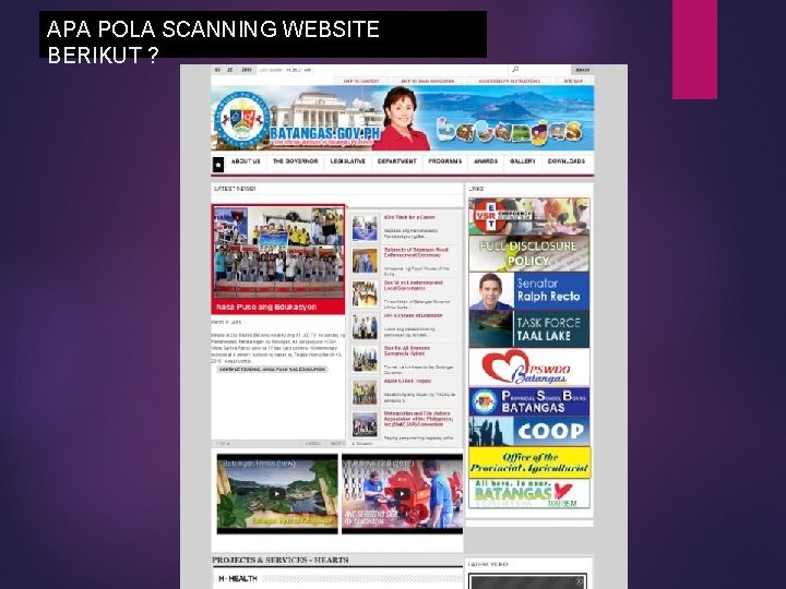 APA POLA SCANNING WEBSITE BERIKUT ? 