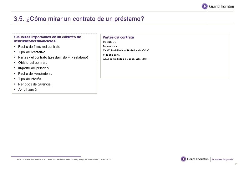 BORRADOR 3. 5. ¿Cómo mirar un contrato de un préstamo? Clausulas importantes de un
