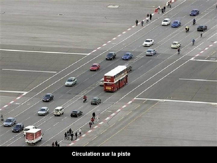 Circulation sur la piste 