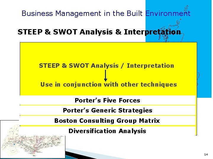 Business Management in the Built Environment STEEP & SWOT Analysis & Interpretation STEEP &