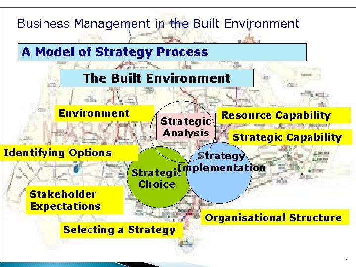 Business Management in the Built Environment A Model of Strategy Process The Built Environment