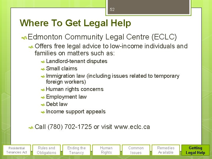 52 Where To Get Legal Help Edmonton Community Legal Centre (ECLC) Offers free legal