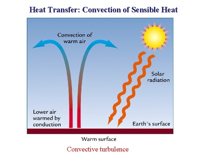 Heat Transfer: Convection of Sensible Heat Convective turbulence 