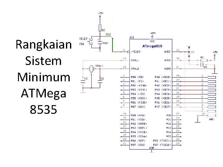 Rangkaian Sistem Minimum ATMega 8535 Rangkaian Sistem Minimum ATMega 8535