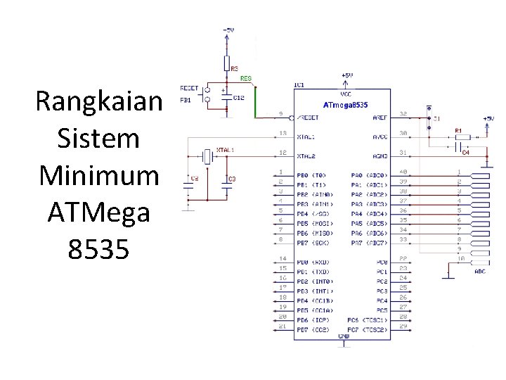 Rangkaian Sistem Minimum ATMega 8535 