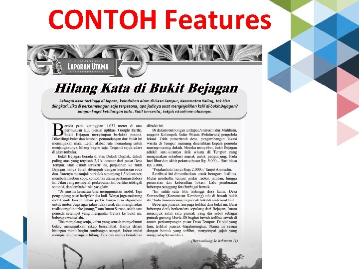 CONTOH Features 