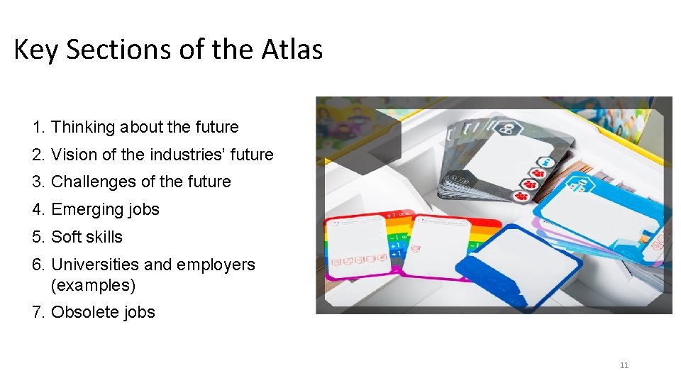 Key Sections of the Atlas 1. Thinking about the future 2. Vision of the