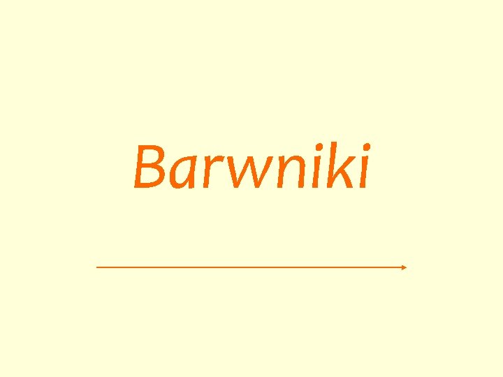 Barwniki 