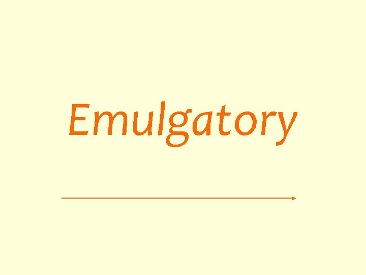 Emulgatory 