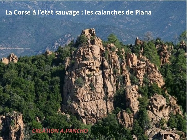 La Corse à l'état sauvage : les calanches de Piana CREATION A. PANCHO 