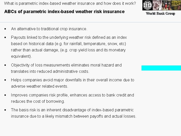 What is parametric index-based weather insurance and how does it work? ABCs of parametric