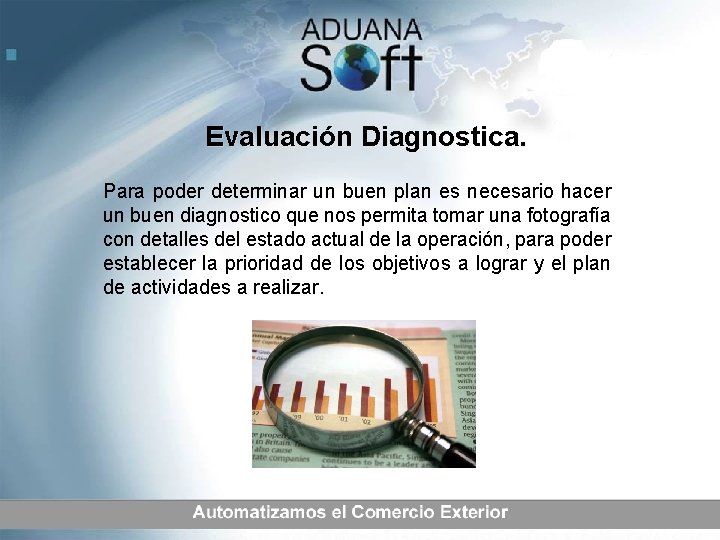 Evaluación Diagnostica. Para poder determinar un buen plan es necesario hacer un buen diagnostico