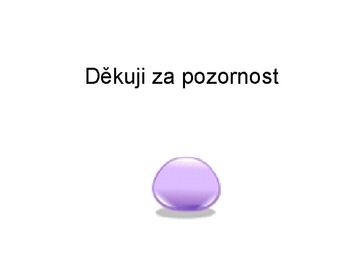 Děkuji za pozornost 