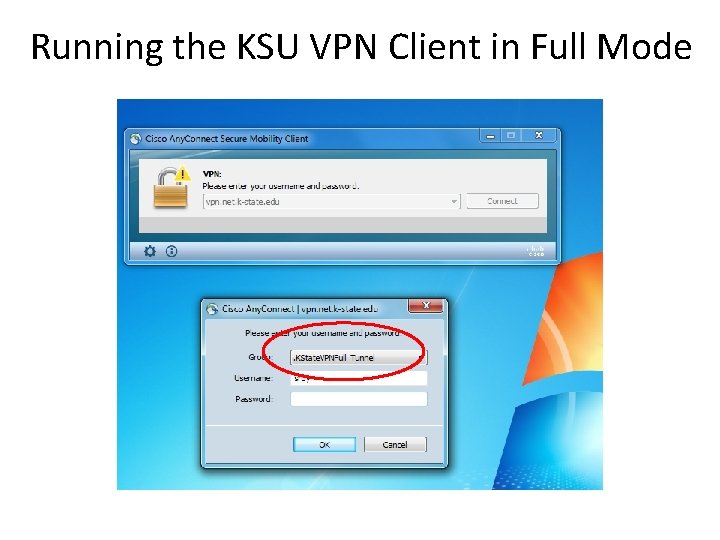 Running the KSU VPN Client in Full Mode 